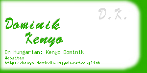 dominik kenyo business card